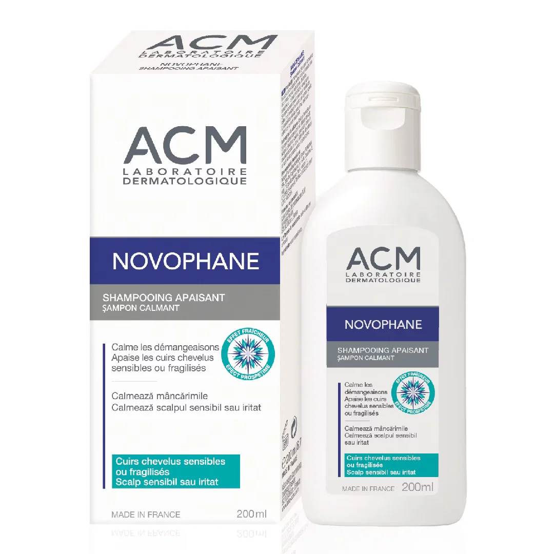 Sampon Calmant Pentru Scalp Sensibil Sau Iritat Novophane, 200 Ml, ACM