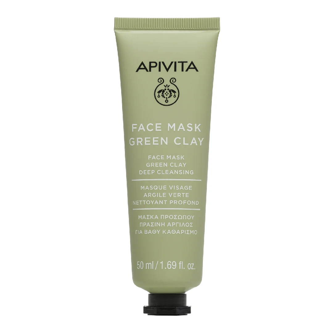Masca Pentru Curatare Cu Argila Verde, 50 Ml, Apivita