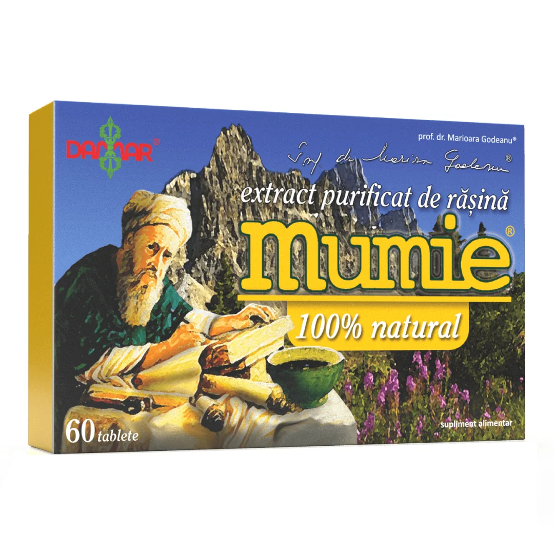 Extract Purificat De Rasină Mumie, 60 Tablete, Damar