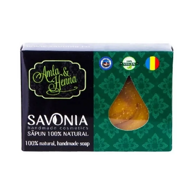 Sampon Solid Natural Amla Si Henna, 90G, Savonia