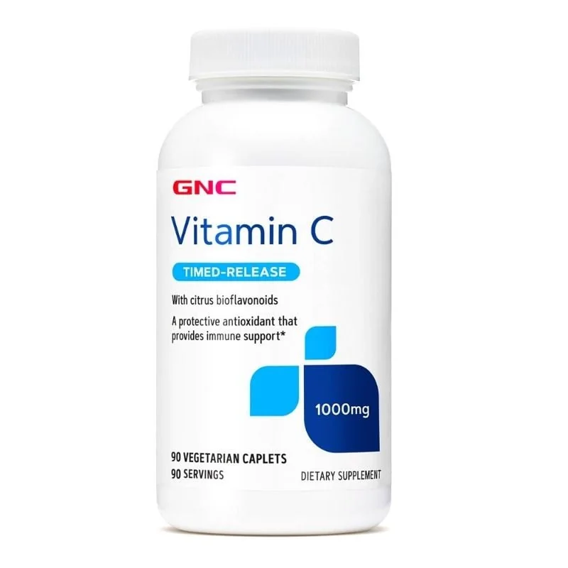Gnc Vitamin C 1000 Mg Cu Eliberare Prelungita 90 Tablete