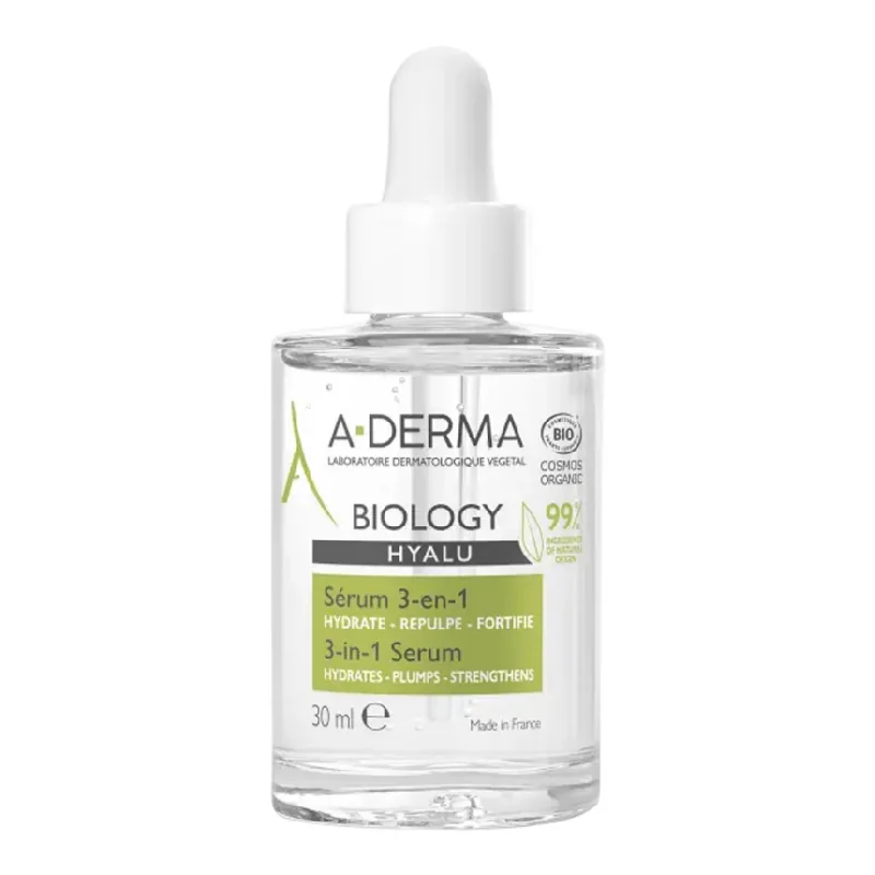 Serum Hidratant 3In1 Biology Hyalu, 30Ml, A-Derma