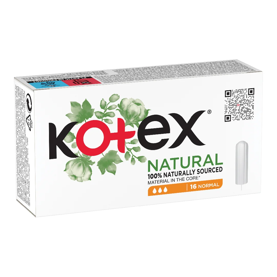 Tampoane Interne Natural Normal, 16 Bucăți, Kotex