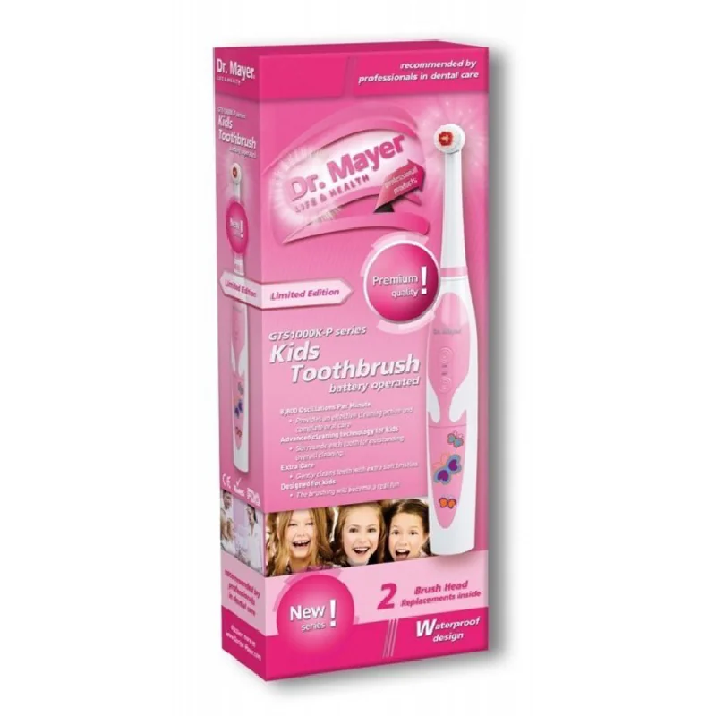Periuță Electrică Pentru Copii GTS1000-K, Pink, Dr Mayer