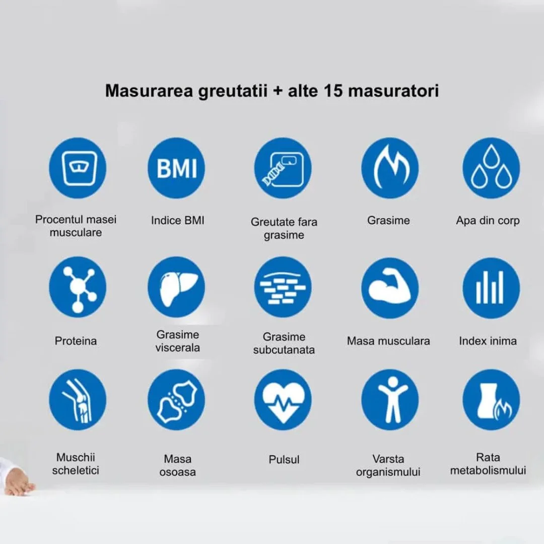 Cantar Inteligent Defiro Pentru Monitorizarea Greutății, 16 Functii