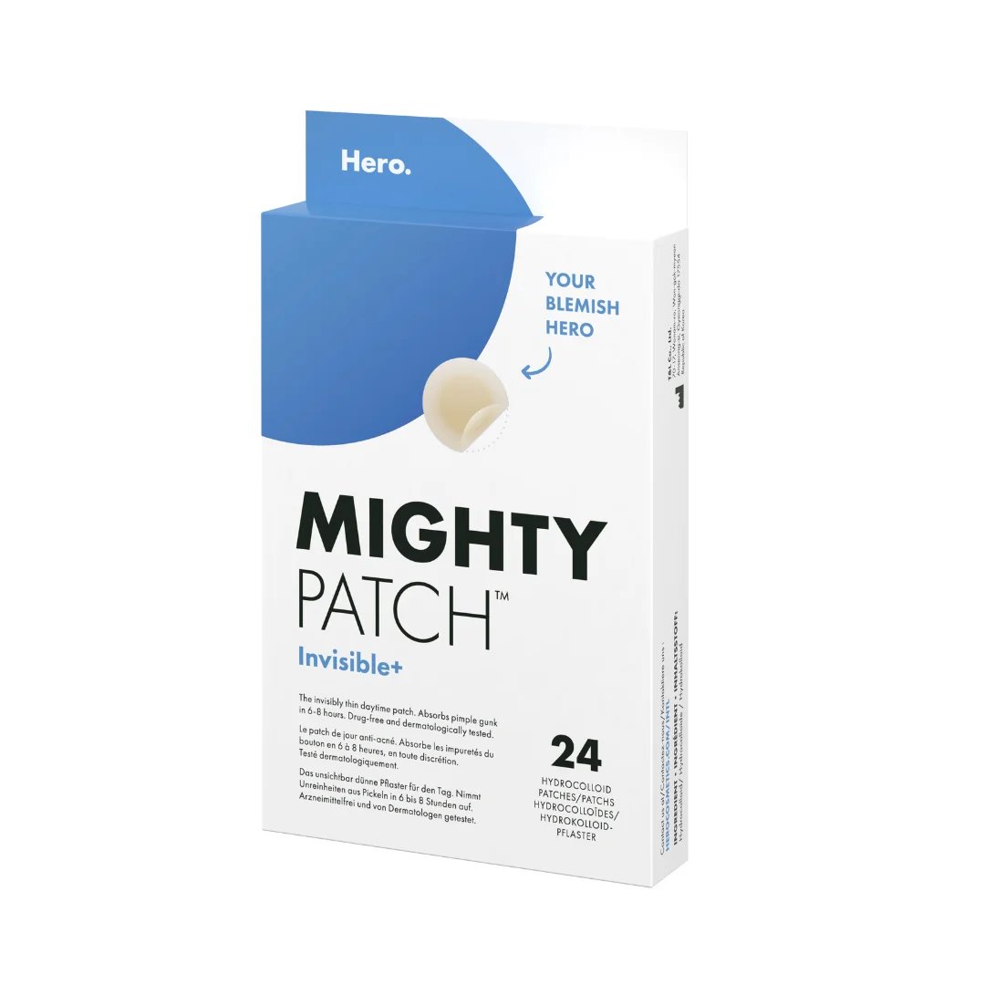 Plasturi Hidrocoloidali Pentru Acnee Mighty Patch Invisible, 24 Bucați, Hero