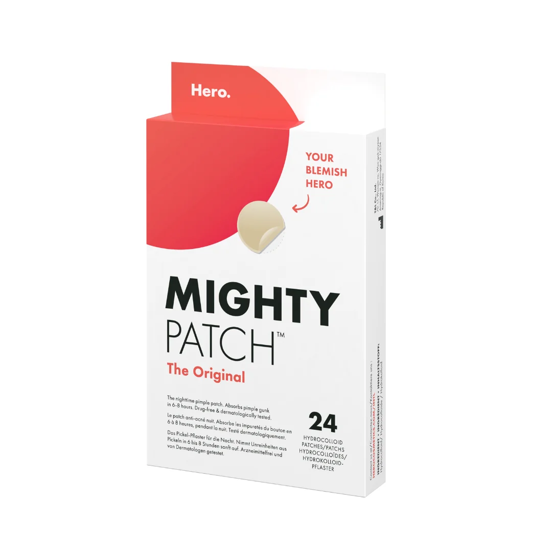 Plasturi Hidrocoloidali Pentru Acnee Mighty Patch Original, 24 Bucăți, Hero
