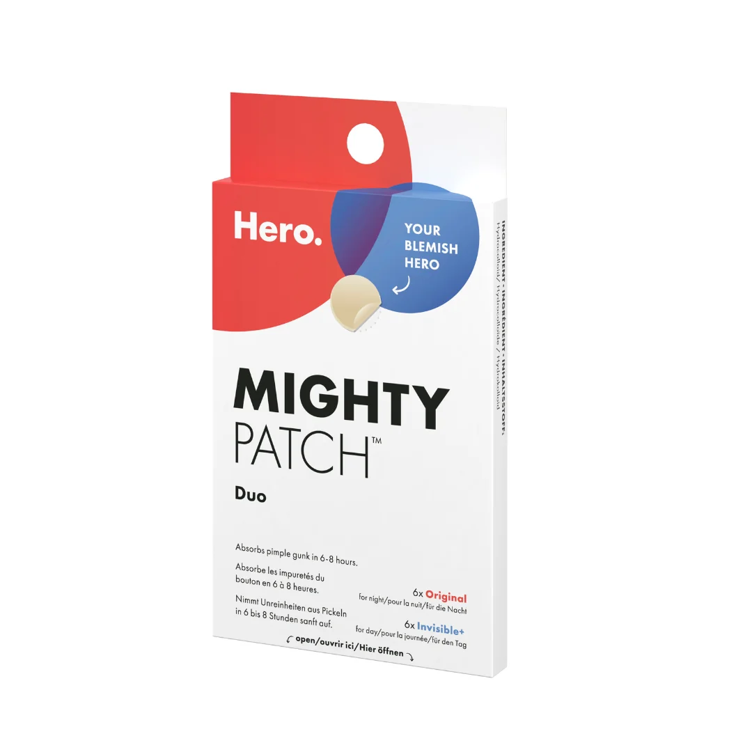 Plasturi Hidrocoloidali Pentru Acnee Mighty Patch Duo, 12 Bucăți, Hero