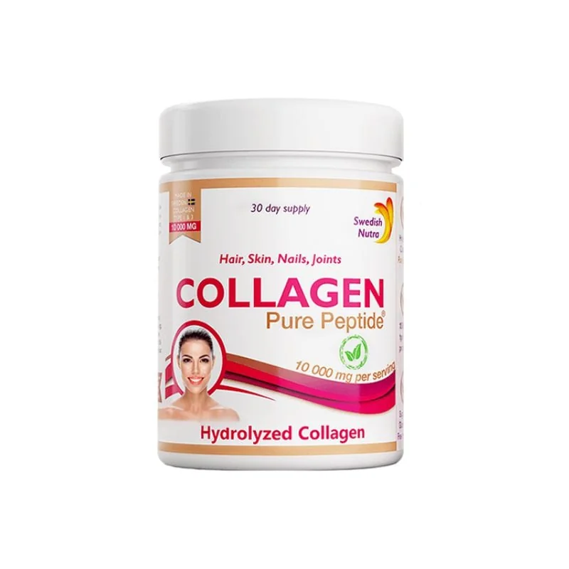 Colagen Hidrolizat Pulbere 10.000Mg, Tip 1 Și 3, 300 G, Swedish Nutra