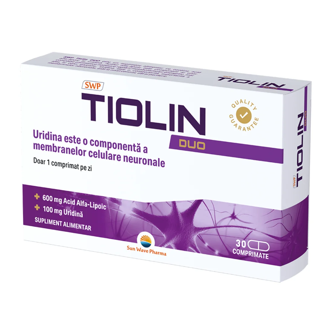 Tiolin Duo, 30 Comprimate, Sun Wave Pharma