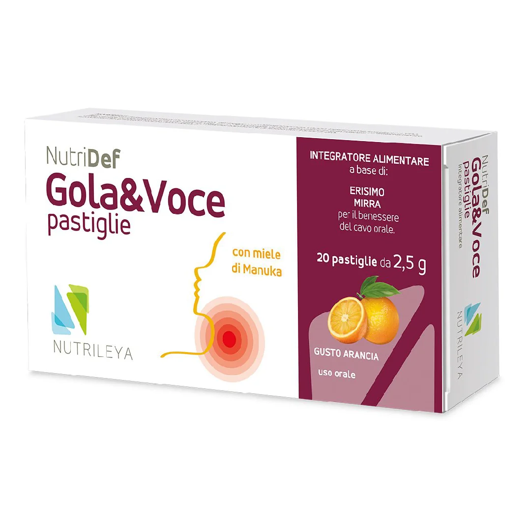 Gola&Voce Portocale Si Miere De Manuka NutriDef, 20 Dropsuri, Nutrileya
