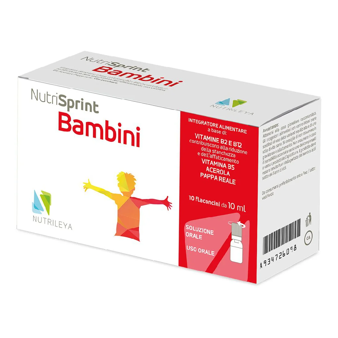 Nutrisprint Bambini, 10 Fiole Buvabile, Nutrileya
