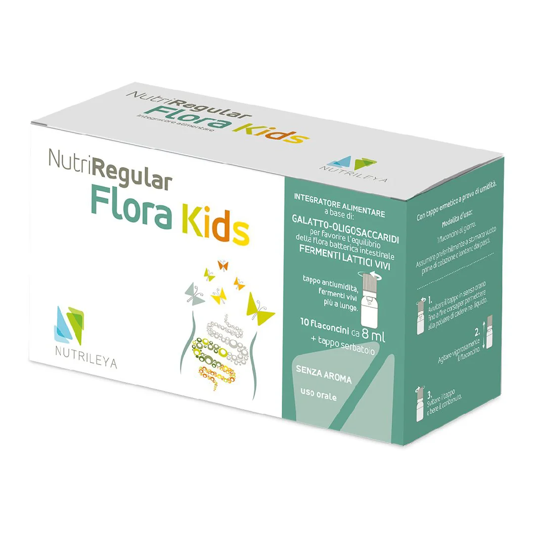 Nutriregular Flora Kids, 10 Flacoane*10ml, Nutrileya