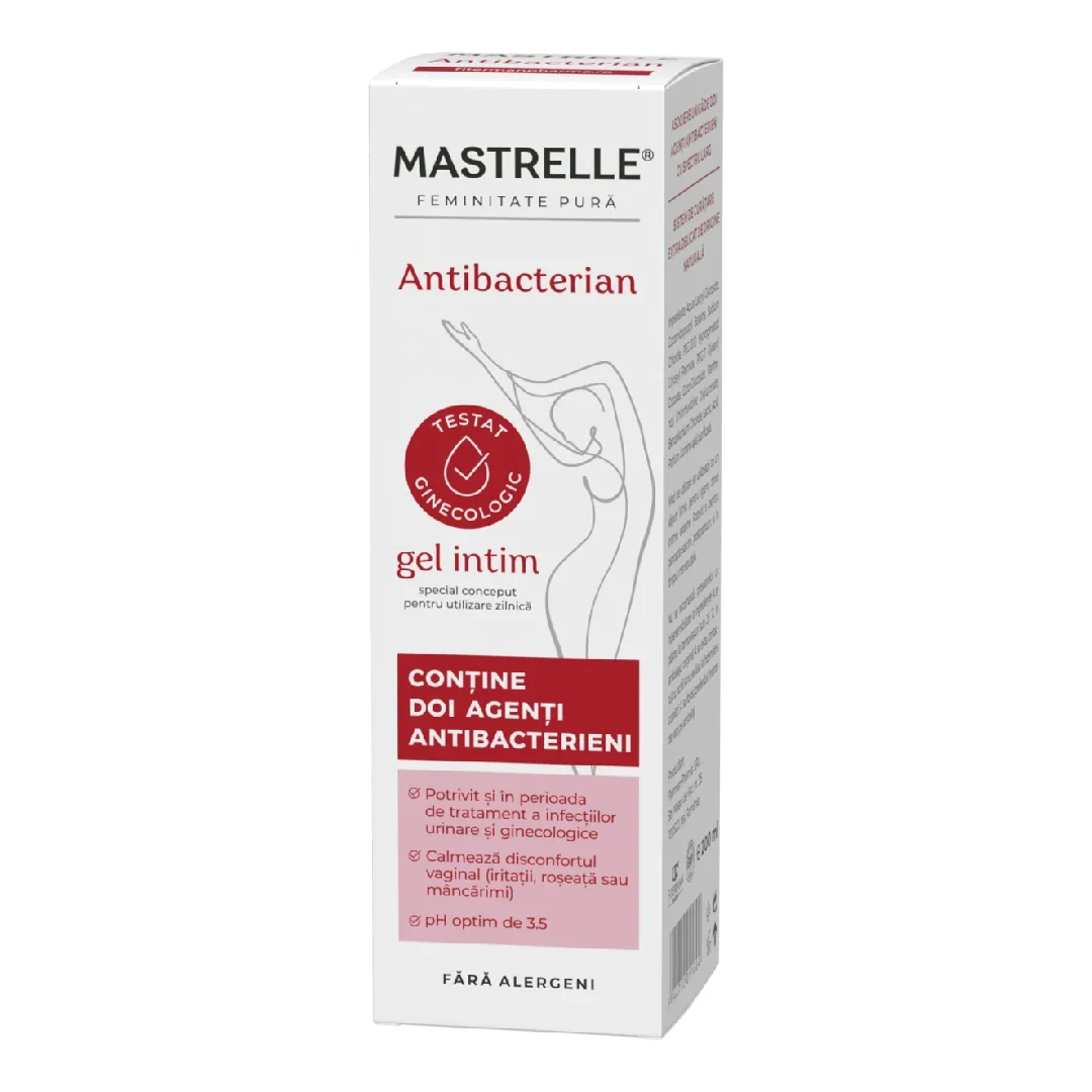 Gel Intim Antibacterian Mastrelle, 200 Ml, Fiterman