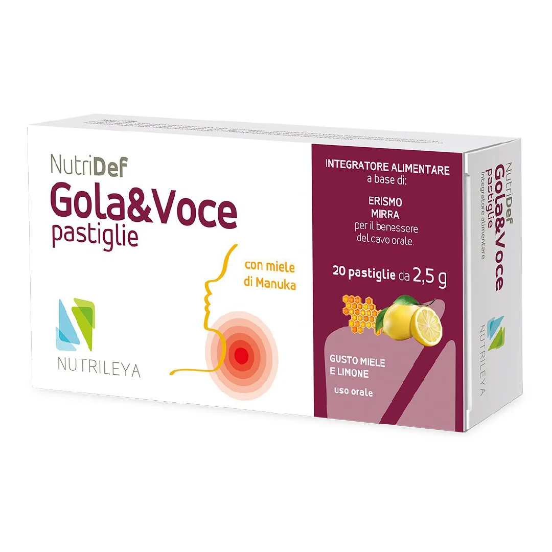 Gola&Voce Lamaie Si Miere De Manuka NutriDef, 20 Dropsuri, Nutrileya