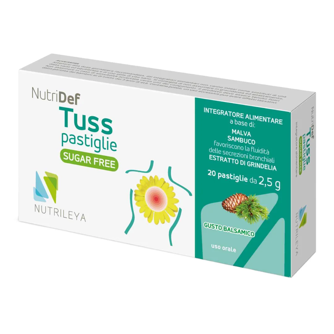 Nutridef Tuss Cu Extract De Pin Fără Zahar, 20 Pastile, Nutrileya