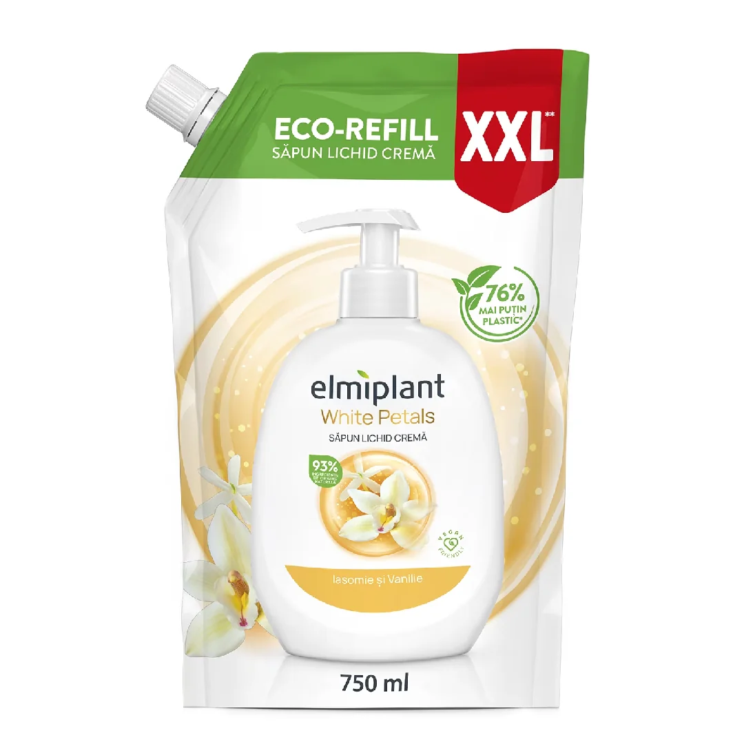 Sapun Lichid Crema Iasomie & Vanilie 750 Ml Elmiplant