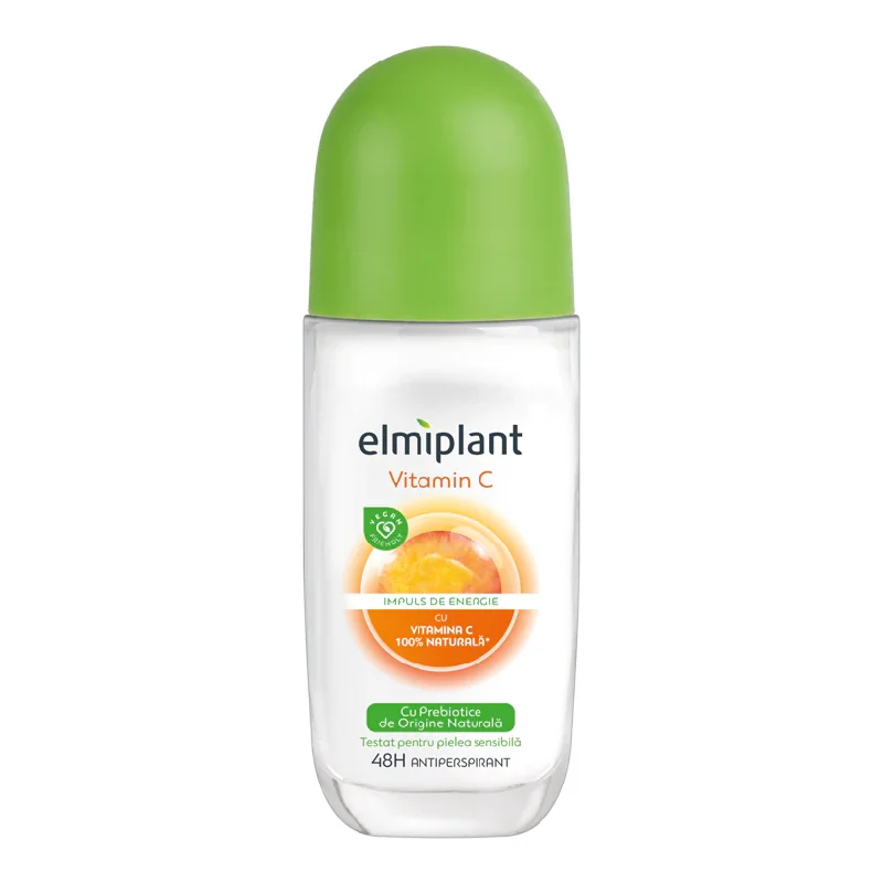 Deodorant Antiperspirant Roll-On Vitamina C, 50 Ml, Elmiplant