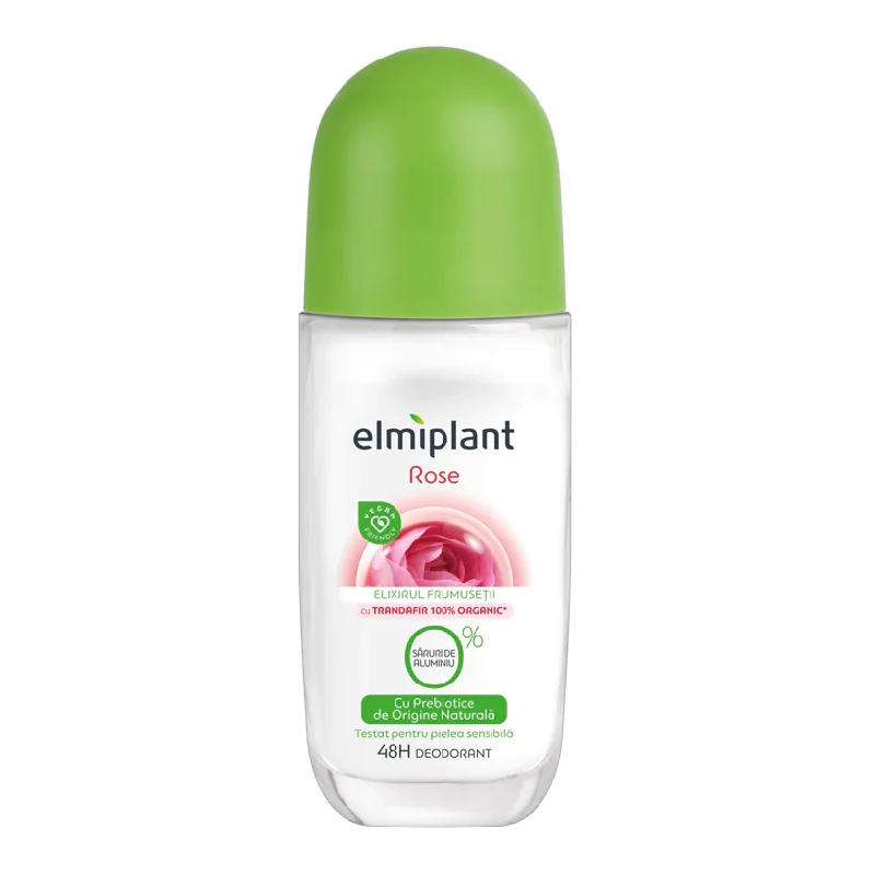 Deodorant Roll On Rose, 50ml, Elmiplant