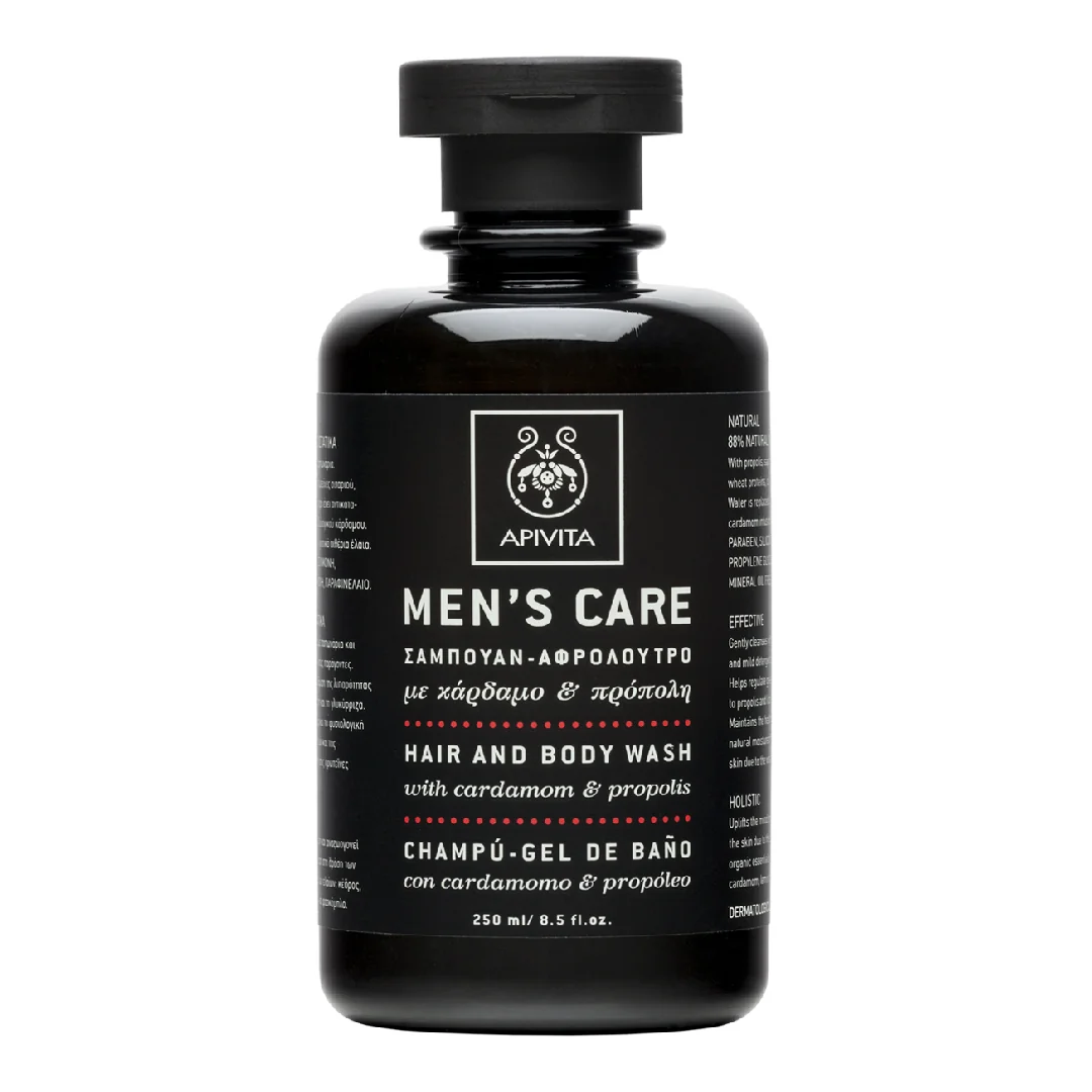 Gel De Spalare Corp Și Păr Pentru Bărbați, 250 Ml, Apivita