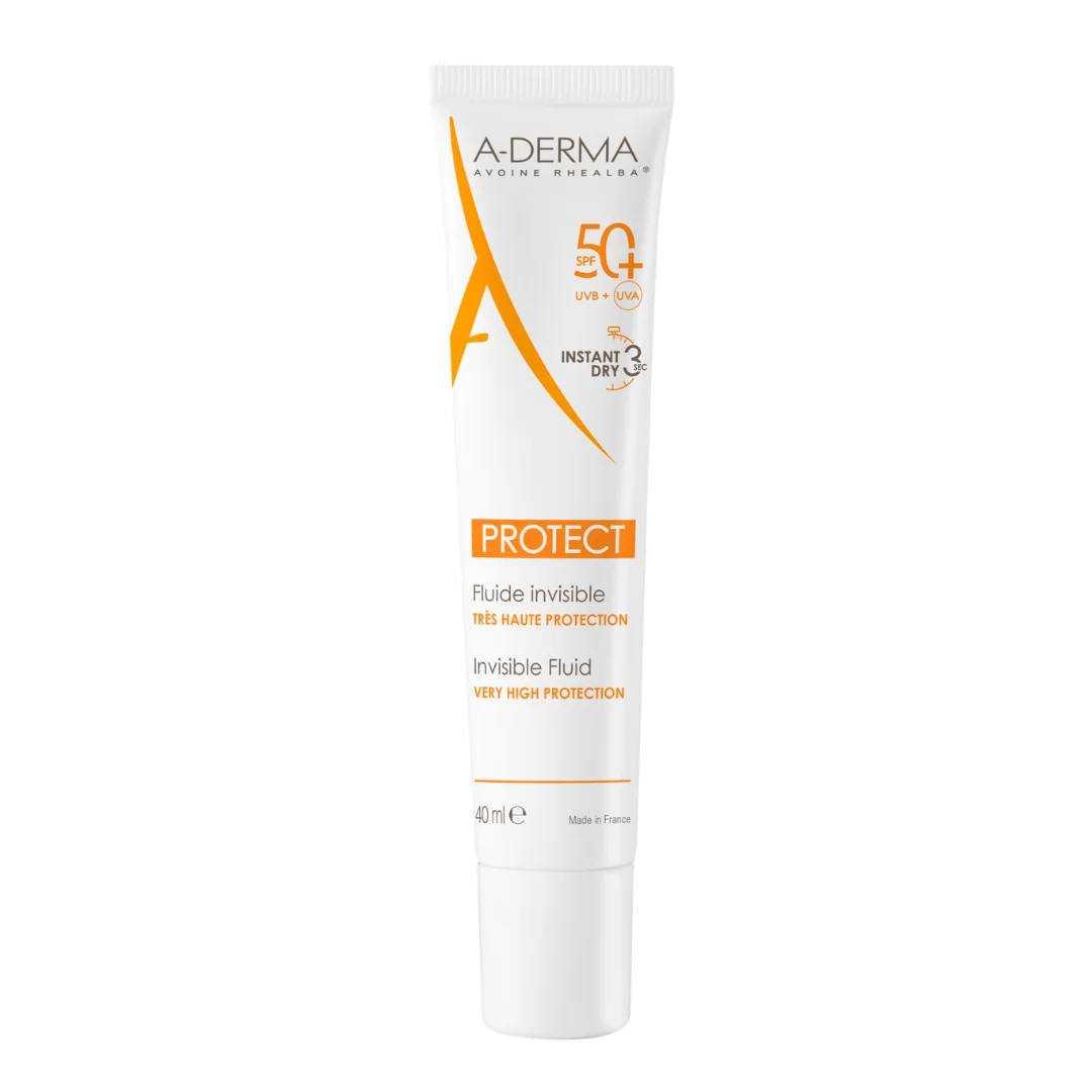 Fluid Pentru Protectie Solara Cu Spf 50+, 40 Ml, A-Derma Protect