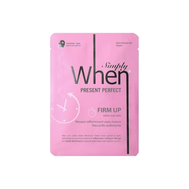 Masca Facială Pentru Fermitate Cu Colagen Și Acid Hialuronic Present Perfect, 23 Ml, Simply When