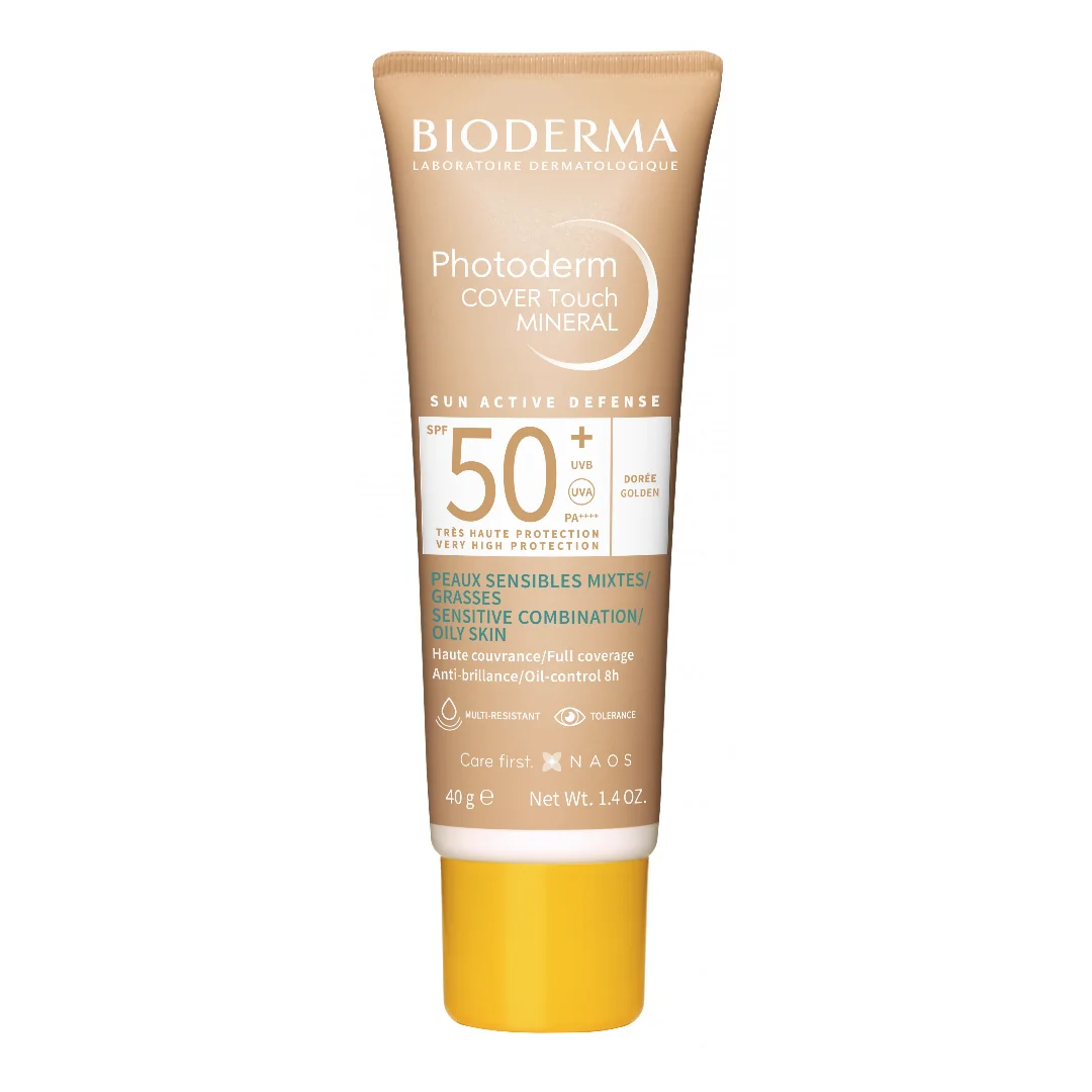 Fluid Cover Touch Photoderm, Spf50+, Nuanță Aurie, 40 G, Bioderma