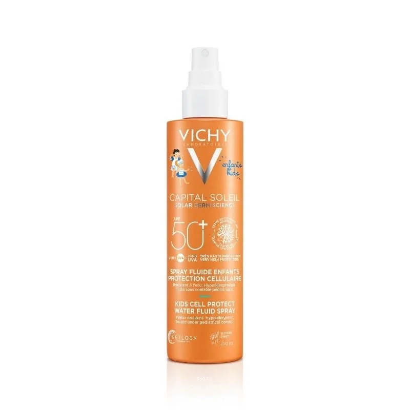 Vichy Capital Soleil Kids Cell Protect Spray Fluid SPF50+ Pentru Copii, 200ml