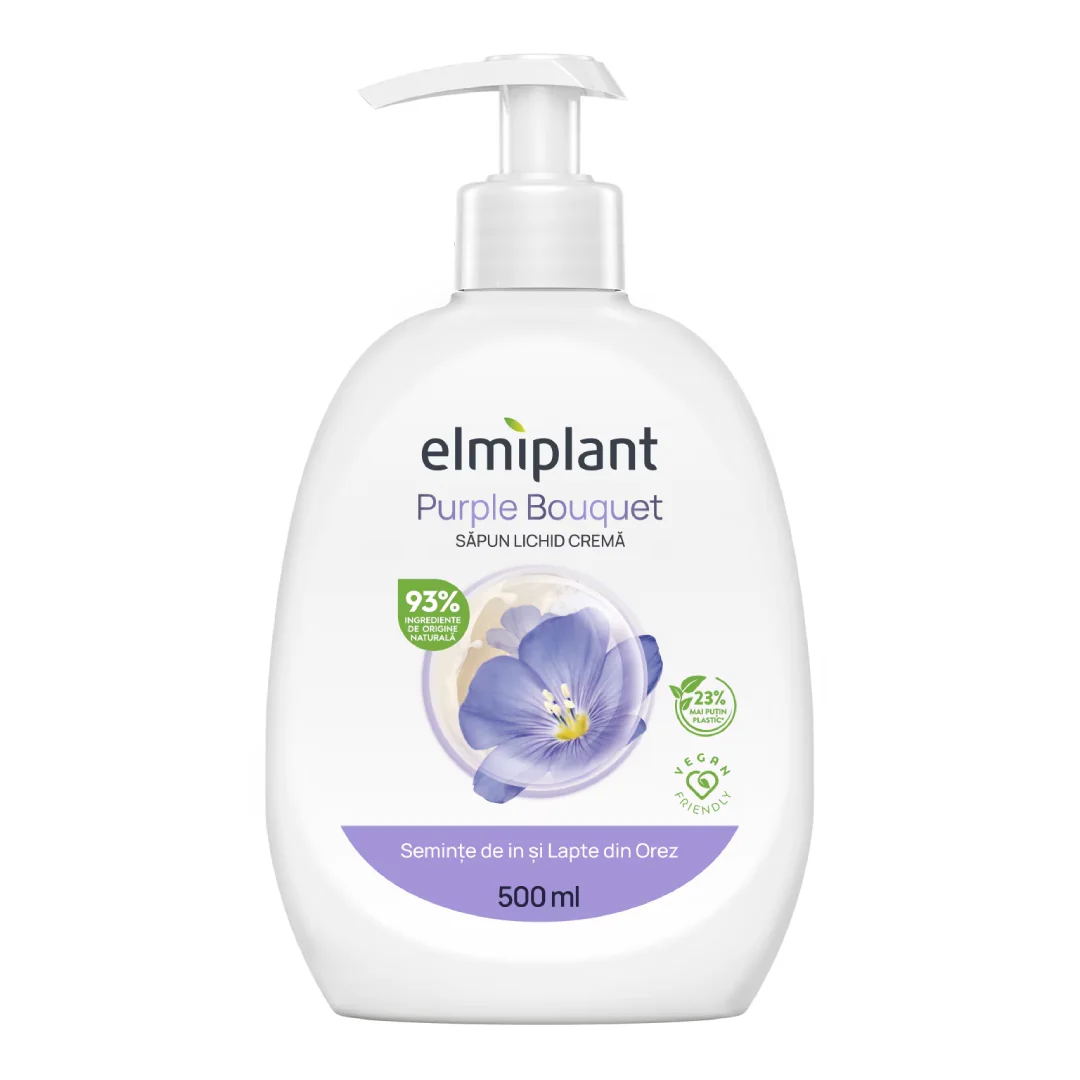 Sapun Lichid Crema Purple Bouquet, 500ml, Elmiplant