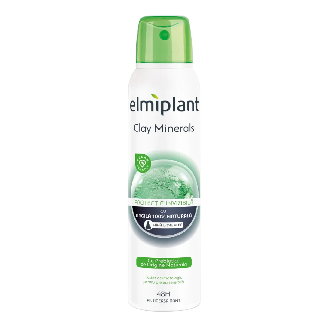 Deodorant Antiperspirant Spray Clay Minerals, 150 Ml, Elmiplant