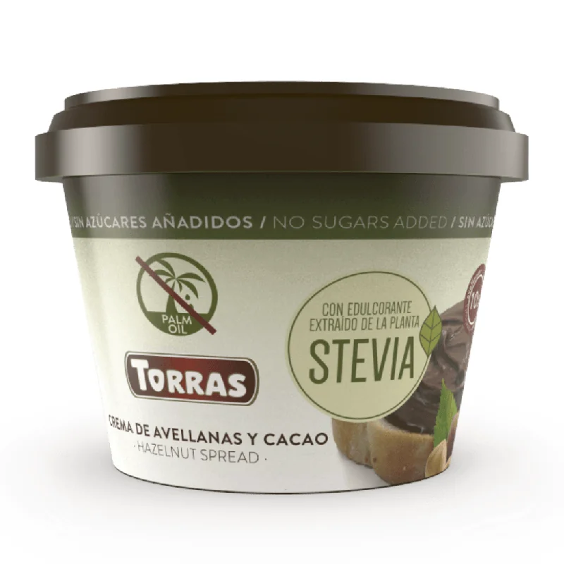 Crema Tartinabilă De Ciocolată Cu Alune Și Stevia, 200g, Torras