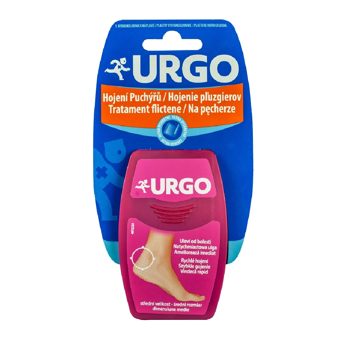 Plasturi Medii Pentru Flictene Discret, 5 Bucăți, URGO