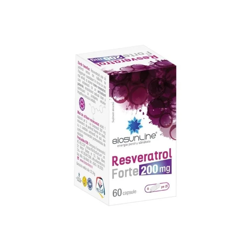 Resveratrol Forte 200 Mg, 60 Capsule, Helcor