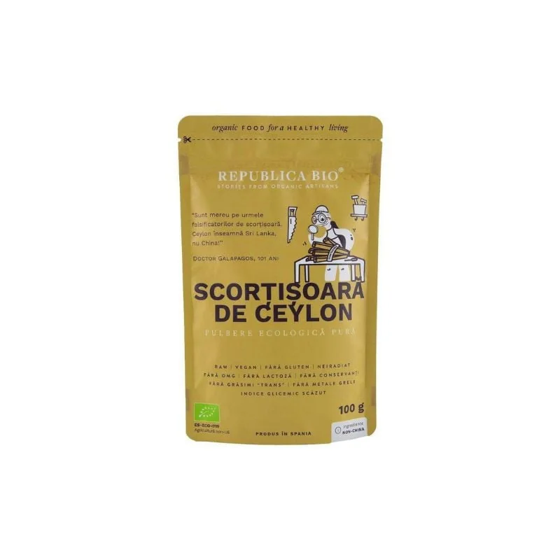 Republica Bio Scortisoara De Ceylon Ecologica, Originala, Certificata, 100G