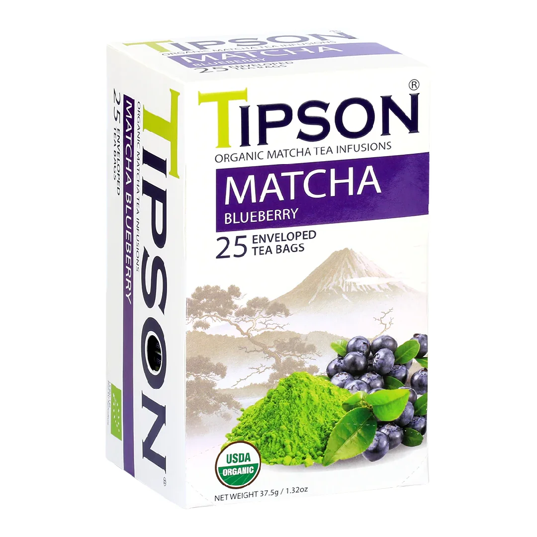 Ceai Eco Matcha Blueberry, 25 Plicuri, Tipson