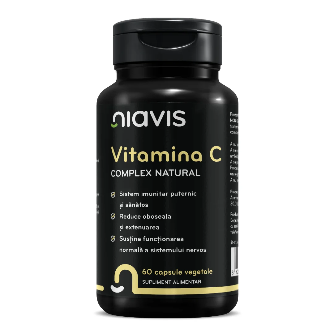 Vitamina C Extract Natural, 60 Capsule, Niavis