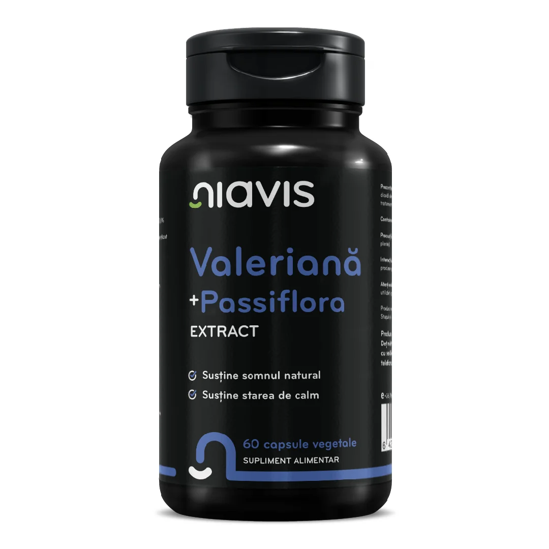 Valeriana + Passiflora Extract, 60 Capsule, Niavis