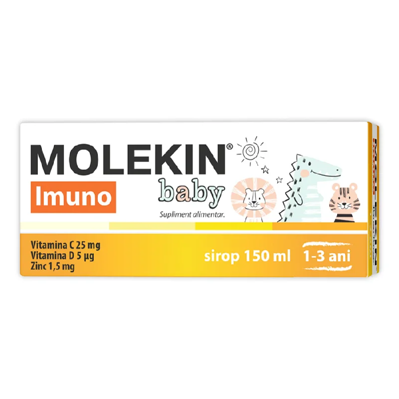 Sirop Molekin Imuno Baby 1-3 Ani, 150 Ml, Zdrovit