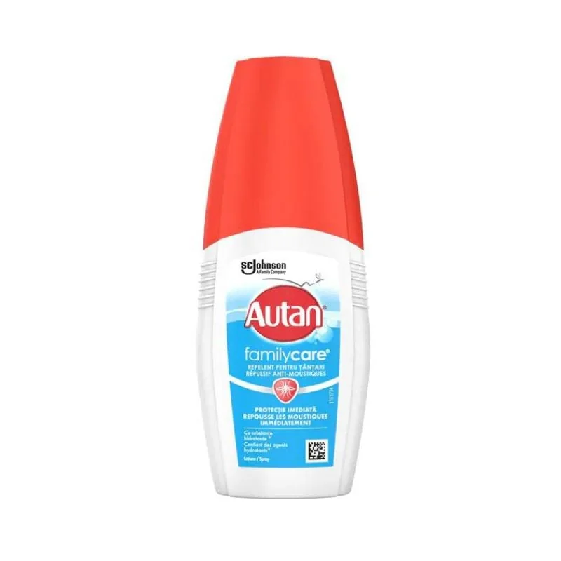 Autan Family Care Lotiune Spray Repelentă Anti-Tantari, 100ml