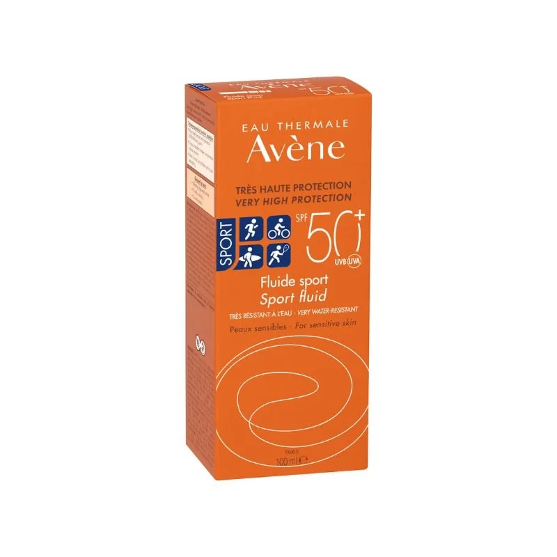 Fluid Pentru Protecție Solară Cu Spf 50+ Sport, 100 Ml, Avene