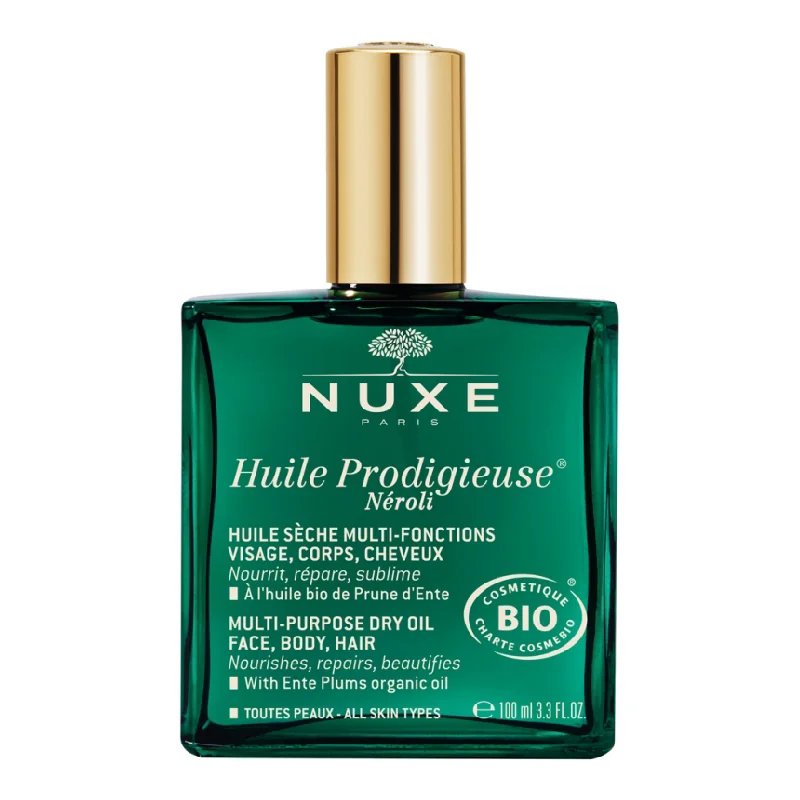 Ulei Uscat Multifunctional Bio Huile Prodigieuse Neroli, 100 Ml, Nuxe