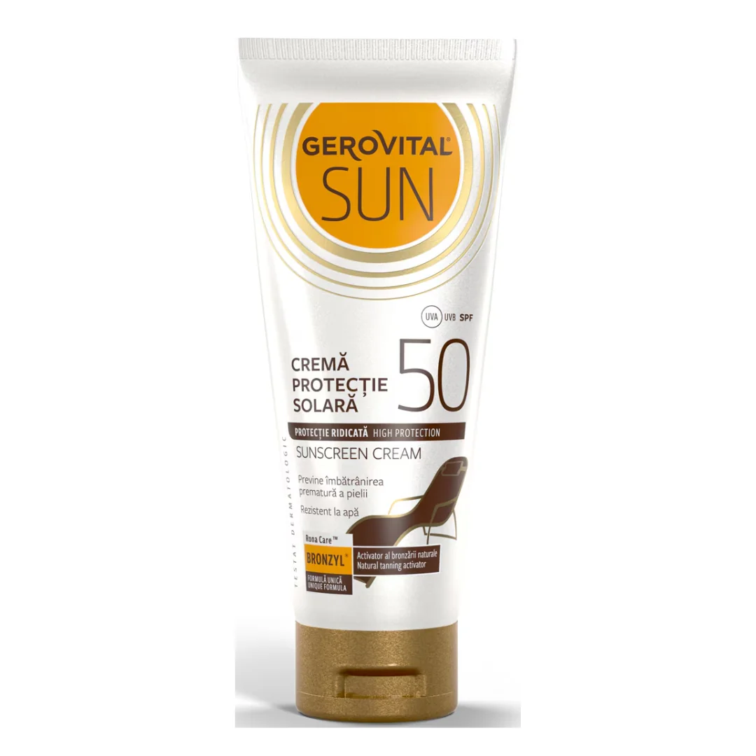 Crema Protectie Solara SPF 50 Sun, 100 Ml, Gerovital