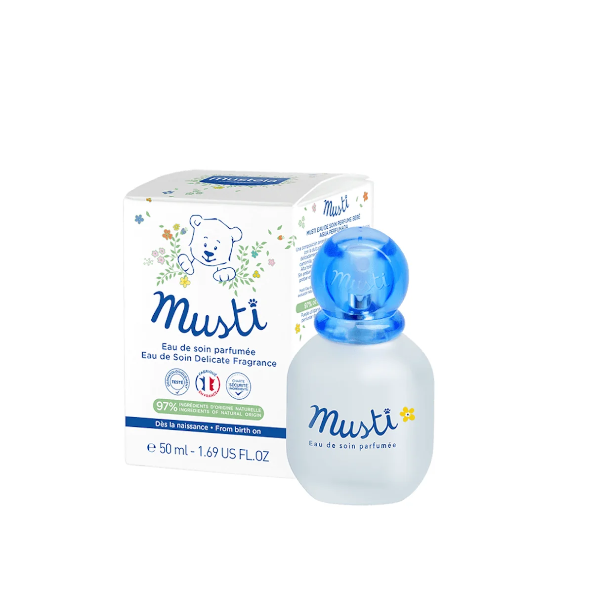 Apa Parfumata De Ingrijire Musti, 50 Ml, Mustela
