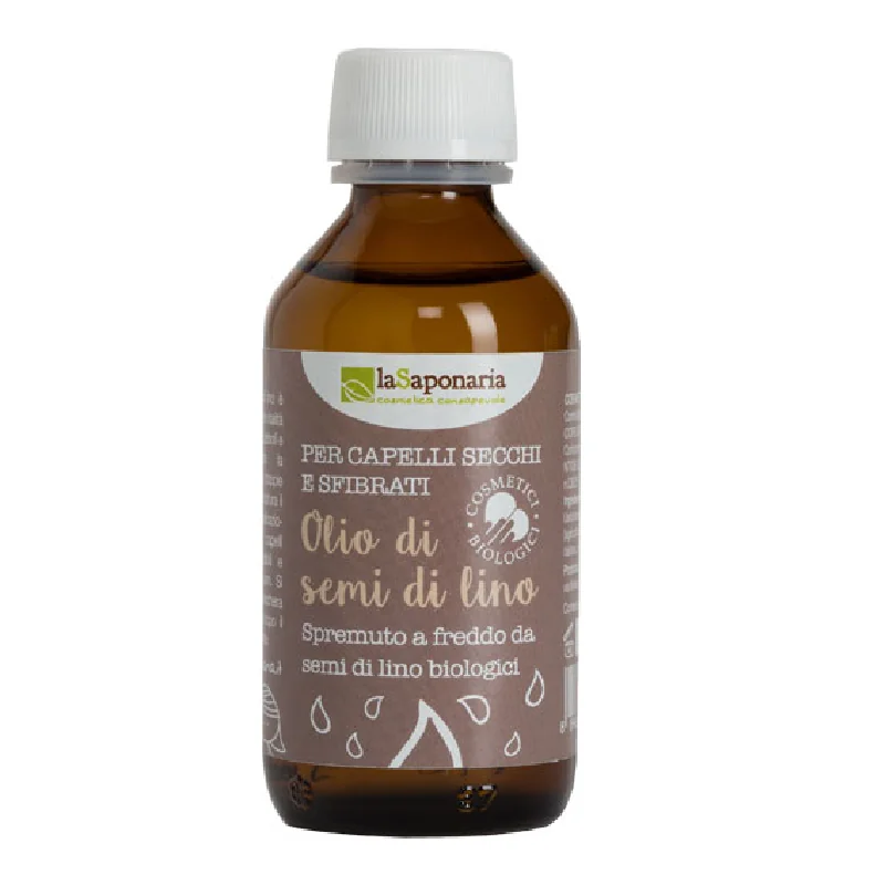 Ulei Organic De Semințe De In Pentru Păr Uscat Și Fragil, 100 Ml, La Saponaria