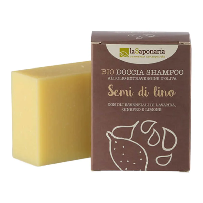 Sampon Si Gel De Dus Solid, 100g, La Saponaria