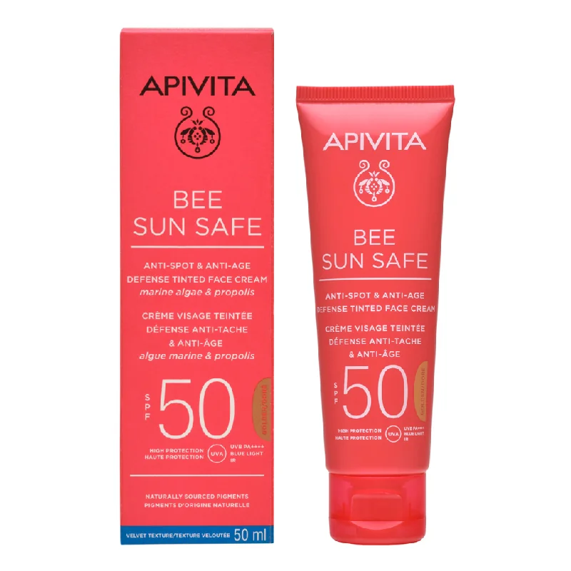 Crema Protecție Solară Colorantă Anti-Pete Gold, Spf50 Bee Sun Safe, 50 Ml, Apivita