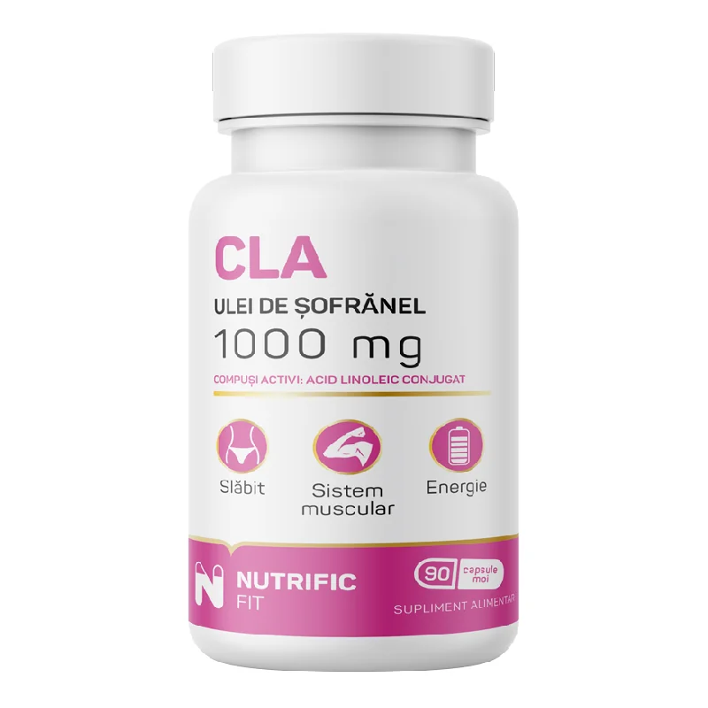 CLA 1000mg Ulei De Sofranel, 90 Capsule Moi, Nutrific