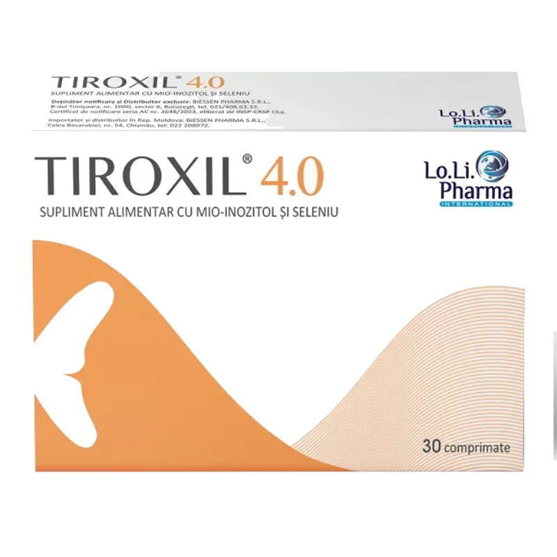 Tiroxil 4.0, 30 Tablete, Loli Pharma