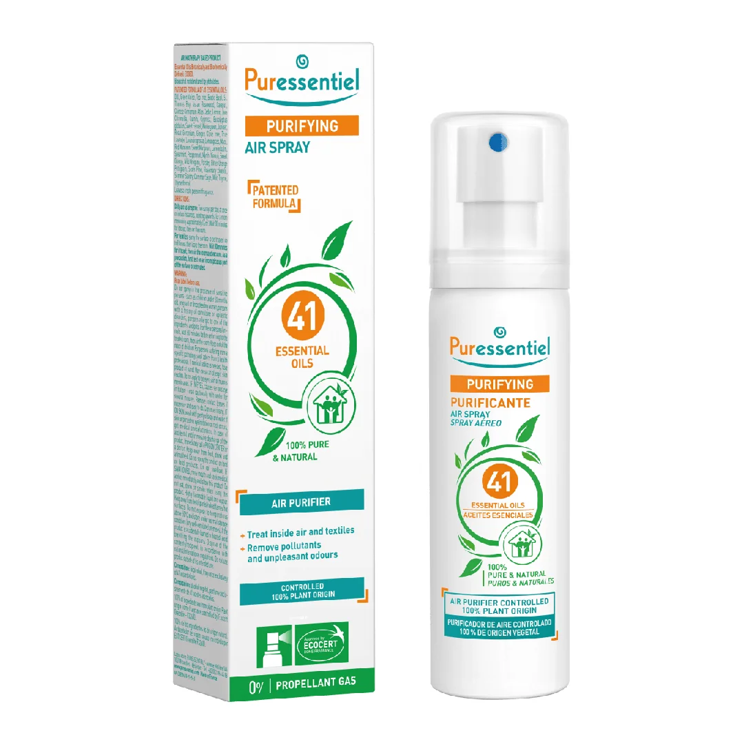 Spray De Purificare A Aerului Cu 41 Uleiuri Esentiale Purifying, 75ml, Puressentiel