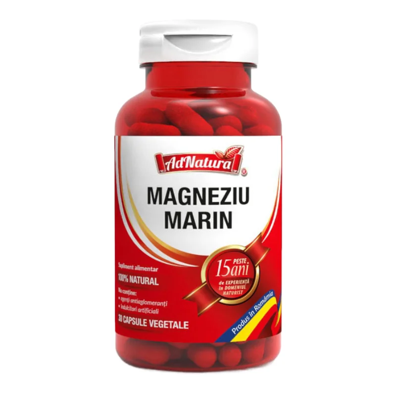 Magneziu Marin, 30 Capsule, AdNatura